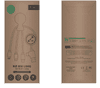 A packaging featuring a multi charging cable made from recycled plastic, with a sleek design and eco-friendly branding.