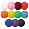 A collection of high bounce balls in various colours including white, pink, red, yellow, green, blue, purple, orange, and black.