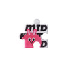 A pink puzzle piece featuring a cute rabbit design, with a patterned background. It includes a logo.
