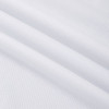 A close-up of white micro mesh fabric with a textured pattern, suitable for clothing.