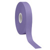 A roll of satin polyester ribbon in a light purple colour, featuring a solid and smooth texture.