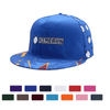 A blue baseball cap featuring a pattern of baseballs and a logo, available in multiple colours below.