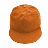 An orange giant baseball cap with a curved brim and no visible logos or branding.