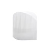A white disposable non-woven kids chef hat with a textured design. It has a simple, plain appearance.