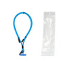 A blue charging phone lanyard with a clip and packaging. It features a simple design suitable for carrying devices.