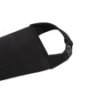 A drink bottle holder pouch in black, featuring a secure attachment and sleek design. Includes a logo.