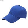 A royal blue cotton sandwich cap with six panels and a curved brim, featuring a logo.