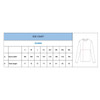 A size chart for a men's long sleeves fishing shirt, featuring measurements for chest width and total length.