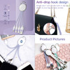 A 3-in-1 charging cable with a keyring, featuring a lilac colour and multiple connectors for various devices.
