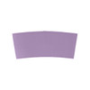 A purple leather cup sleeve featuring stitching and a brand logo. Suitable for various drinkware.