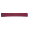 A maroon strip of fabric, flat and rectangular, possibly for use in crafting or as a decorative element.