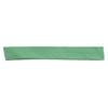 A green paper strip, narrow and rectangular, with a smooth finish.