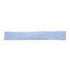 A light blue fabric strip with a solid texture, designed for use as a headband or accessory.