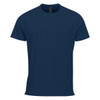 Men's Montebello Performance Short Sleeve Tee in navy blue, featuring a classic crew neck and a branding logo.
