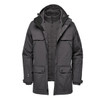 A grey Men's Fairbanks 5-in-1 System Jacket with multiple pockets and a removable inner layer.