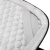 A close-up of the interior padding of a Swissdigital Bolligen 14'' Laptop Sleeve, featuring soft, plush white material.