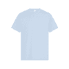 Light blue men's t-shirt, featuring short sleeves and a classic crew neckline. Includes a branded tag.