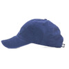 A navy blue cap with a curved brim and a small logo on the side.