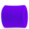 A purple Terry Wrist Sweatband with a textured surface, featuring a logo or branding on it.