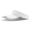 A white sun visor with a grey brim, designed for sun protection. It features a simple, unbranded design.
