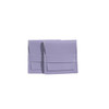 A purple PU leather flip jewelry pouch with a sleek design, featuring a flap closure and a hidden compartment.