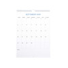 A vertical wall calendar for September 2026, featuring a spiral binding and a clean, white design.
