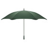 A green BLUNT Sport Umbrella with a sturdy canopy and a sleek grey handle, featuring a branding logo.