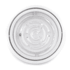 A circular fidget toy in clear plastic featuring a spiral maze design with a small ball inside.