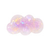 A cloud-shaped hair clip in iridescent hues of pink and purple, featuring a shiny, glossy finish.