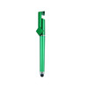A green 3-in-1 QR Code pen featuring a sleek design and a clip for easy attachment.