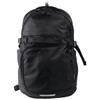 A black computer backpack with multiple compartments, featuring a logo and a sturdy design.