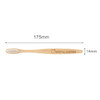 A large bamboo toothbrush, 175mm in length, featuring a light brown colour and a textured head for brushing.