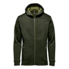 A green Men's Antares Performance Hoody featuring a full zip and hood, with a soft inner lining and zippered pockets.