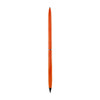 An orange double-ended pencil and ballpoint pen with a sleek design. It features a branding logo.