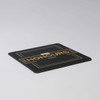A black deluxe coaster featuring gold accents and a logo, with the word "Honours" prominently displayed.
