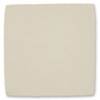 A beige microfibre cleaning cloth with scalloped edges, suitable for phone and technology cleaning.