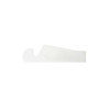 A white V-shaped iPhone and iPad stand with a simple, minimalist design and a logo.