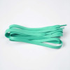 A set of double-layer shoe laces in a vibrant mint green colour, neatly arranged on a white background.