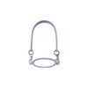 A drink bottle silicone cup carry strap in lavender, featuring two metal clips and a textured grip design.