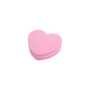 A pack of 50 heart-shaped nail files in pink with a white centre stripe, featuring a branded logo.