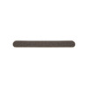 A pack of 50 wooden straight shape nail files in brown, featuring a textured surface.