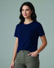 A premium cotton short-sleeve tee shirt in teal, featuring a fitted design and a logo.