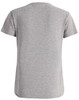 A grey ladies' premium cotton short sleeve t-shirt with a round neckline and a subtle logo.