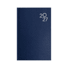 A navy blue A5 day-to-day diary featuring a textured pattern and a year indicator on the cover, along with a logo.