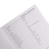 An A5 diary with blank personal memoranda pages for notes and contact details, featuring a soft cover.