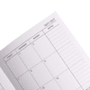An open A5 diary featuring a monthly layout for May 2027, with blank spaces for each day and notes.
