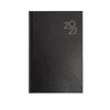 A black A5 diary featuring a textured design and the year "2027" prominently displayed. It includes a logo.