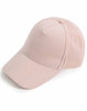 A light pink Jacquard Texture 5 Panel Cap with a curved brim and a branding logo.