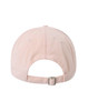 A pink Jacquard Texture 5 Panel Cap with a buckle closure at the back and an understated design.