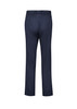 Navy tapered leg pants with an adjustable waist and logo on the waistband. Back view displayed.